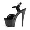 Pleaser - SKY309MG Sandale à bride à la cheville, Pole dance chaussures - Chaussures de pole dance - Noir Product image